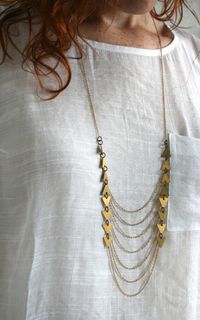 geometric bib necklace by laura lombardi