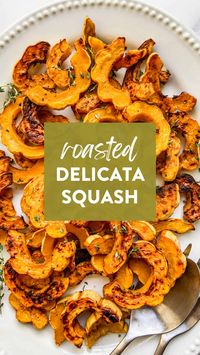 This delicious roasted delicata squash recipe is the easiest side dish to make!