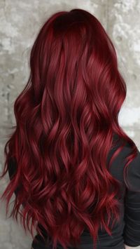 Indulge in the bold and alluring appeal of deep cherry red hair to ignite your inner confidence and showcase your unique style. This captivating shade is a perfect choice for anyone looking to make a daring statement with their hair color. Embrace the fiery vibrancy of this hue and make it your go-to option for a striking transformation that will surely turn heads wherever you go.