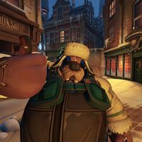 roadhog profile picture overwatch christmas pfp ow xmas ice fisherman