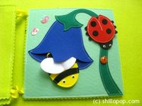 Felt book about insects