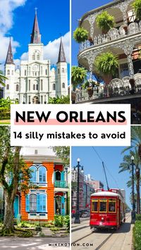 Silly mistakes to avoid making in New Orleans. If you're visiting NOLA for the first time, use these tips to help you avoid tourist trap restaurants and common tourist scams. Learn how to save money and see all the top attractions in New Orleans on a budget.