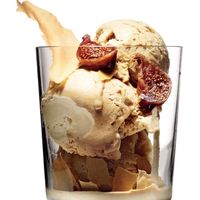 Coffee-Cardamom Ice Cream with Figs