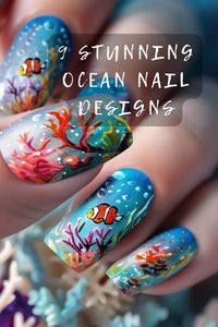 Eager to capture the beauty of the ocean on your nails? Click for techniques and designs that reflect the mesmerizing colors of the sea. 🐠🎨 #SeaBeauty #OceanNails #NailArtDesigns #NailPainting #StyleInspiration