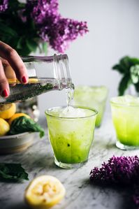 Cucumber Basil Sparkling Lemonade — The Broken Bread