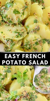 Asimple vegan French potato salad recipe made with a tangy grainy Dijon mustard vinaigrette and fragrant fresh herbs. Chives, thyme and parsley make for a lovely marriage of flavors but feel free to add in some dill, tarragon and even salty capers. No mayo, no gluten!