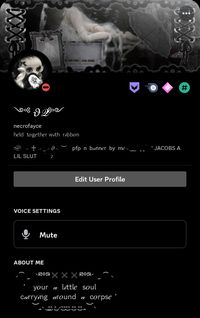 mi disc profile ,, dns . coms open ! dm on disc for info ♡