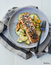 Baked Sesame-Ginger Salmon in Parchment