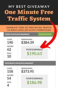 Get FREE Buyer Traffic to Earn Affiliate Commission, this system usually charge some bucks but i am giving you FREE to help you to make money online.