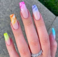 Rainbow nails tante idee per sfoggiare unghie arcobaleno - unghie arcobaleno sfumate