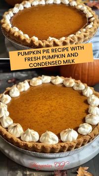 Pumpkin pie recipe with fresh pumpkin and condensed milk – Hungarian Chef