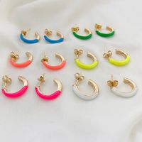 Our handmade small hoops are the perfect lightweight piece to add some color to your summer look. The simple shape and variety of bright colors make this style super versatile -- you can mix it up (like beachy waves and chunky sandals or sequins and your favorite tank top) every time you wear them! Measurement: Hoop Size: 15 x 3mm Material: 18k Gold Filled FAST & FREE SHIPPING!! Our handmade products are rated very high by our customers. We work hard with our Quality Control department to ensure