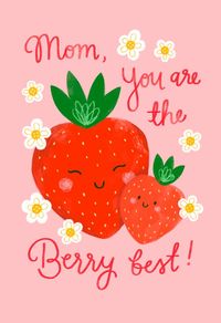 Berry best Mom - Mother's Day Card #greetingcards #printable #diy #mothersday