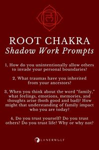 Liberate yourself from old fears and toxic baggage with this selection of over thirty free shadow work prompts, covering each of the seven chakras! #shadowworkjournaling #rootchakra #sacralchakra #solarplexuschakra #heartchakra #throatchakra #thirdeyechakra #crownchakra via @lonerwolf