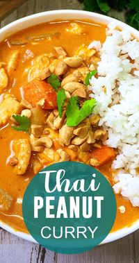 Indulge in the rich and aromatic flavors of this savory Thai chicken curry, perfectly complemented by a creamy peanut sauce. This recipe brings together tender chicken, vibrant vegetables, and a harmonious blend of spices, creating a dish that's both comforting and exotic. Perfect for a cozy dinner at home or impressing guests with your culinary skills, this Thai-inspired curry is sure to become a favorite in your recipe collection. Easy to follow and bursting with flavor, it's a delightful journey for your taste buds.