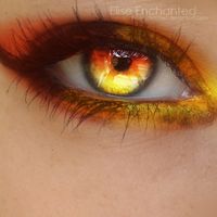 some leos have awesome eyes!!! I know I do very similar to these flecks of honey encircled by green Fire by *EliseEnchanted