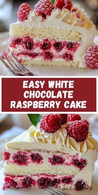 Looking for a show-stopping cake? Try this White Chocolate Raspberry Cake that’s moist, rich, and full of flavor. Whether it’s a special occasion or just a sweet craving, this cake will hit the spot. Learn how to make it perfectly every time.