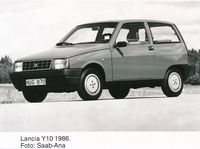 Lancia Y10 [Ypsilon], press photo, Sweden, 1986