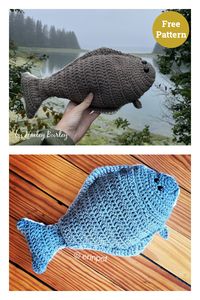 Amigurumi Halibut Fish Free Crochet Pattern