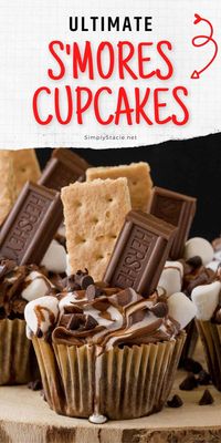 S'mores Cupcakes - This cupcake has everything you love about s’mores…..without the campfire! Sweet marshmallows, graham crackers and chocolate cake base make these eye catching cupcakes pop.