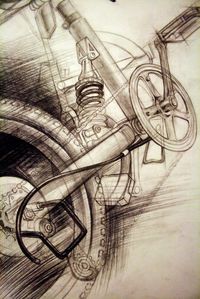 Love this drawing bicycle #painting #bicyclepainting                                                                                                                                                     More