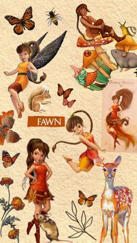 #fawn#tinkerbellfairies #nature #fawntinkerbell #art #animal #leaf #wallpaper