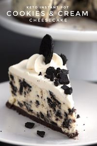 Keto Instant Pot "Oreo" Cheesecake