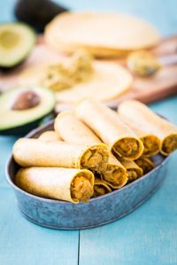 Chickpea Avocado Taquitos