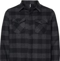 Independent Brand Nwot Black And Gray Glannel Shirt