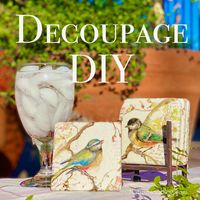 DIY: Easy Coaster Project, Learn The Basics Of Decoupage - Nature Way