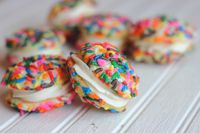 Best Ever Buttercream Frosting and Funfetti Inspired Whoopie Pies