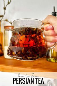 Freshly brewed Persian tea can be enjoyed at any time. Infused with a delicate warming cardamom flavor, this will be your new favorite tea!