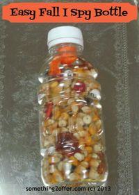 Thanksgiving Kids Activities- I Spy Bottle