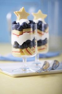 Star-Spangled Blueberry Parfaits