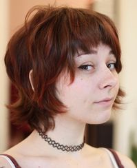 Piece-y Choppy Bob for Round Faces