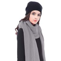 CACUSS Unisex Winter Long Thick Cable Knitted Scarf Soft Warm Scarves for Cold Weather (Beige) at Amazon Men’s Clothing store: