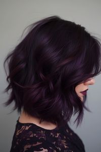 42+ Stunning Midnight Purple Hair Ideas