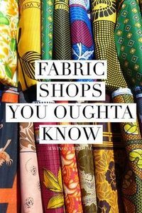 Some of our favorite on-line fabric shops to haunt #fashiondesigners,