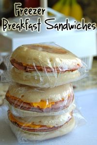 Freezer Breakfast Sandwiches