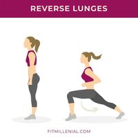 Toned legs home workout - Reverse Lunges