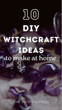 Witchy crafts to make at home this summer! Make your own magickal tools, or make witchcraft project ideas to sell. Discover these 10 DIY projects for wiccans, and pagans. Summer season celebration ideas to make.  Moon wreath, Spell jar, Besom Broom, Runes, Witches Ladder, Crystal Wand, Pendulum, Smudge Sticks, Herbal dream pillows, Protection charm.  Make witchy art, witchcraft home décor and witchcraft crafts for kids. Summer fun, summer witchy activities Summer wiccan activities to celebrate summer solstice through to Lughnasadh. Festival fun. Witchcraft style, witchcraft home décor gift ideas.