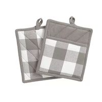 Farmhouse Living Buffalo Check Pot Holder Pair - 8" X 9" - Elrene Home Fashions : Target