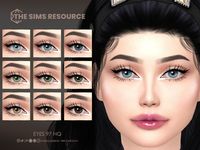 A 9-swatch realistic set of eyes in muted shades of blue, gray, green, black and brown for The Sims 4. #thesims4 #thesims #sims #sims4