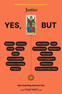 Justice represents fairness, truth, and karmic balance. It reminds us that our actions have consequences and encourages us to make decisions with integrity, seeking equilibrium in all aspects of life.