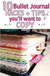 These bullet journal ideas are THE BEST! I'm so happy I found these GREAT bullet journal tips! Now I have some great bullet journal hacks that I can use! #bulletjournal #bulletjournalideas #bulletjournaltips #bulletjournalhacks #organization #organization