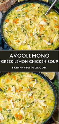 Avgolemono — Greek Lemon Chicken Soup