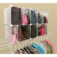 Luxury Living 10 Cubby Adjustable Park-a-Purse Organizer