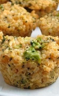 Clean Eating: Broccoli Cheddar Quinoa Bites #HealthyEating #CleanEating  #ShermanFinancialGroup