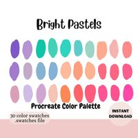 Procreate Color Palette Color Swatches Ipad Color Palette - Etsy