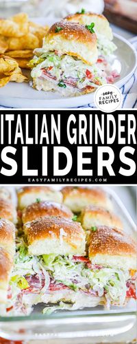 The ultimate flavor-packed delight: Italian Grinder Sliders! These adorable bite-sized versions of the classic grinder sandwich have layers of deli meats, ooey-gooey melted cheese, and an irresistible savory glaze. Trust me, these sliders are like a flavor explosion in every bite! Whether you're hosting a party, looking for a quick and tasty dinner option, or simply want to treat yourself to something scrumptious, these Italian Grinder Sliders are here to satisfy your cravings.